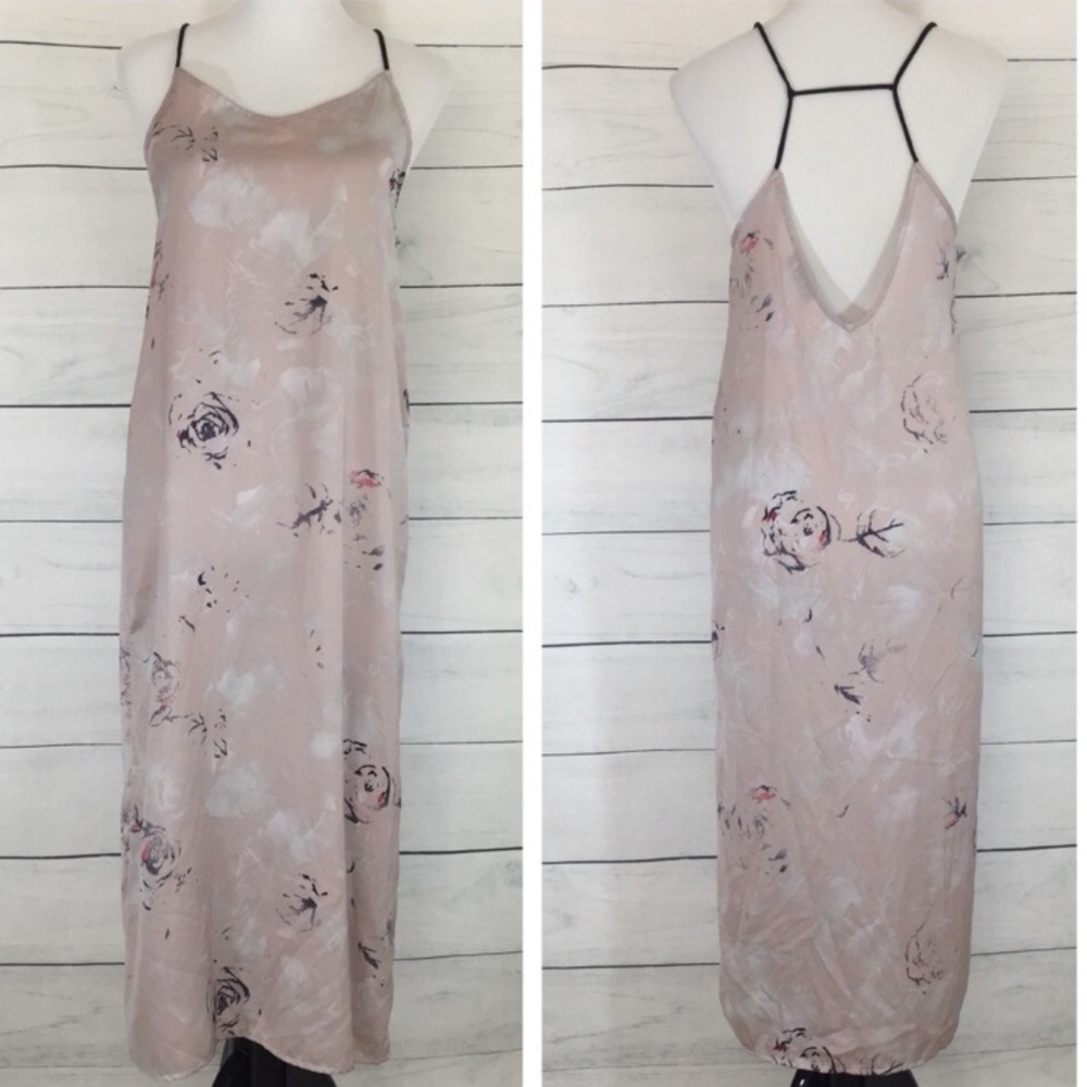 Nordstrom Tildon Rose Strappy Back Slip Dress
